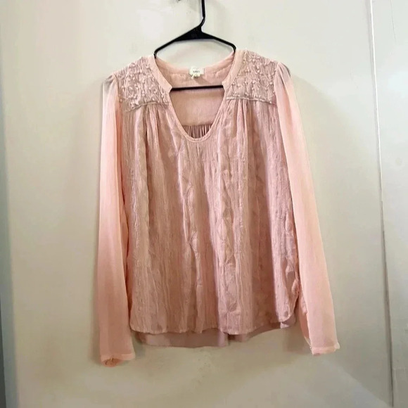 Anthropologie tiny pink blouse - Picture 1 of 4